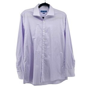 Vince Camuto Men’s Slim Fit Button Down Shirt – Lilac Purple – 15.5 32/33